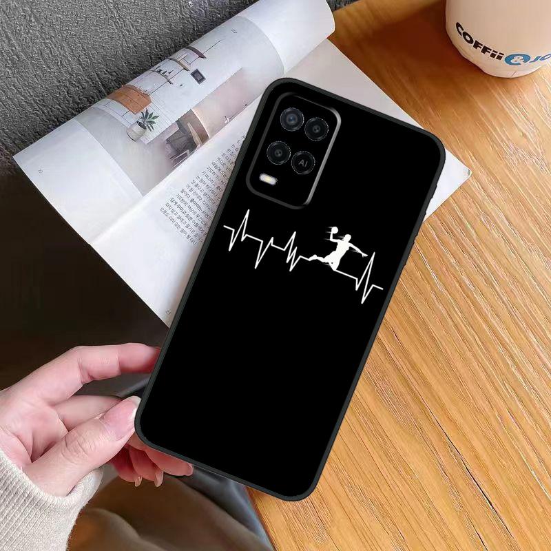 Handball Handballer Case For Oppo A6 A5 Pro A57 A17 A78 A54 A74 A94 A76 A16 A96 A18 A40 A60 A80 A38 A58 A98 A15