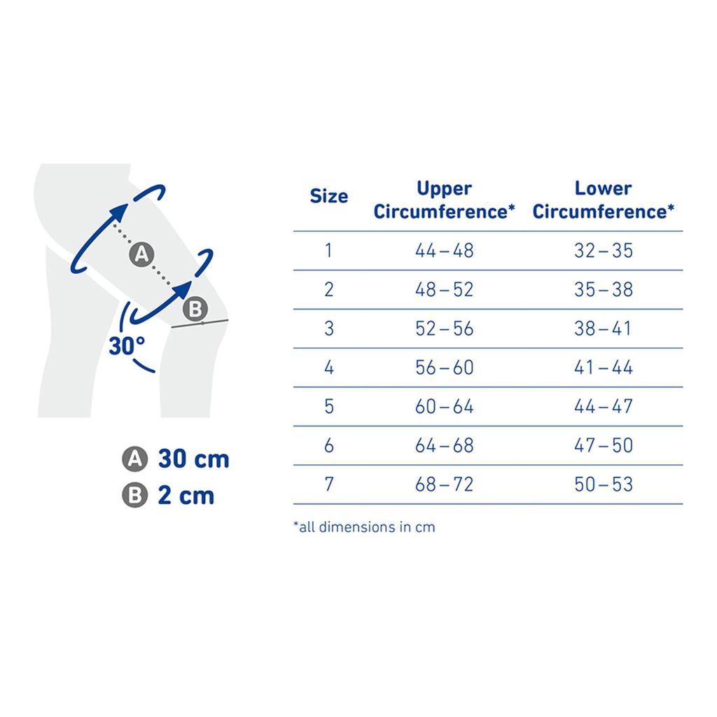 BAUERFEIND MioTrain Thigh Made in General Medical Six Adjustable Compression Straps Support, Germany, Device, (Titanium, 7)