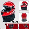 Motorcycle Full-Face Helmet with Neck Warmer