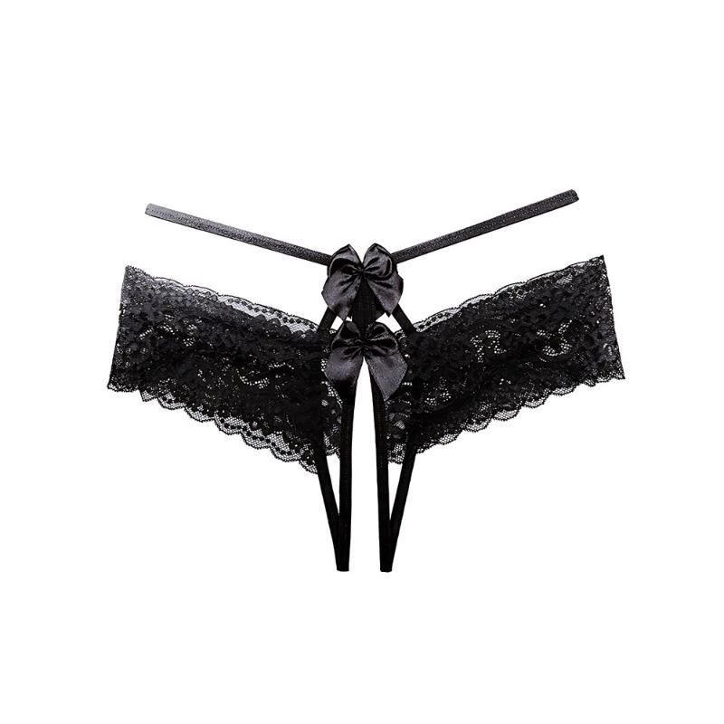 Long night long fun panties open free temptation sexy perspective hollow lace briefs thin women