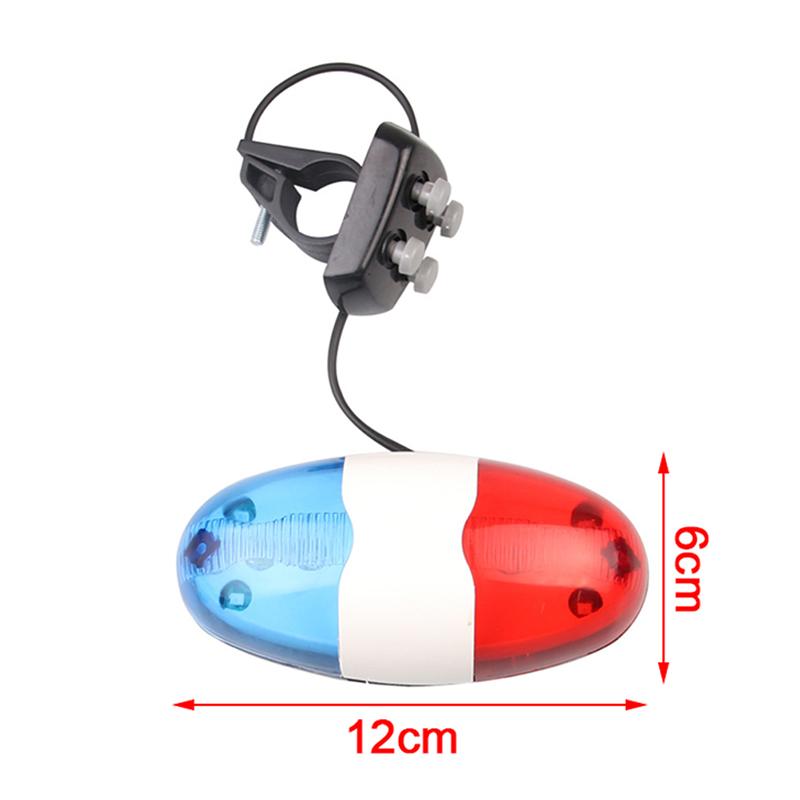 6 Led 4 Bicycles Bell Police Car Light Electronic Horn Siren For Bike Scooter