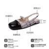 With skirt Mary Jane single shoes summer small heel versatile pearl bag head sandals women's new models