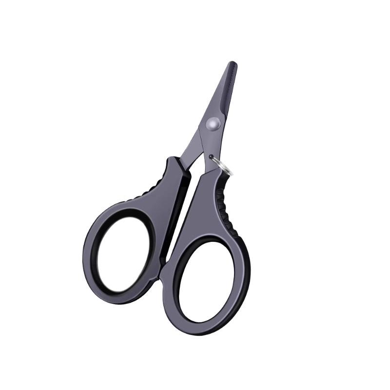 Titanium-Plated Multifunctional Fishing Scissors – Sharp Stainless Steel Blades for Cutting PE Line, Dyneema, and Lead Sheets.