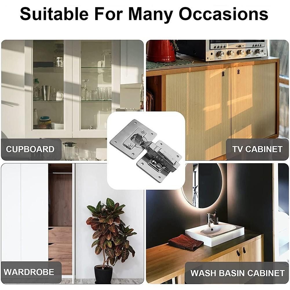 1/2/4/10 Stück Scharnier Reparaturplatte Schrank Möbel Schublade Tisch Scharnier Edelstahl Haushaltsbeschläge Scharnier Befestigungsplatte