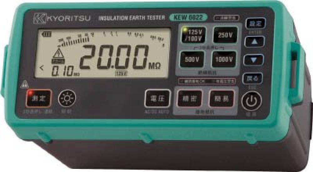 Elektroměr Kyoritsu Digitální měřič odporu 6022 izolace/uzemnění
