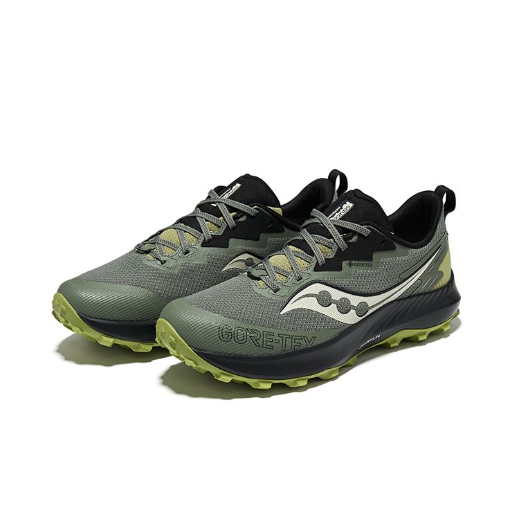 Saucony Peregrine 14 GORE-TEX Bough Olive Men Sneakers Grey S20918-110