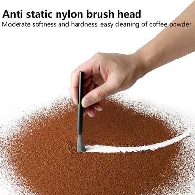 Brosse de Nettoyage pour Moulin à Café en Nylon Manche en Plastique Brosse à Poussière pour Espresso pour Grains Barista Accessoires de Cuisine