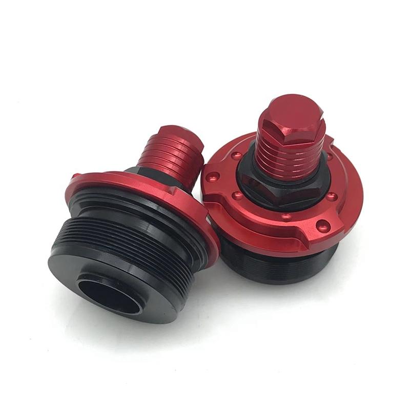 Precise For YZF R15 V3 Front Shock Absorber Screw Cover Cap Preload Adjusters Fork Bolts CNC Motorbike Accessories