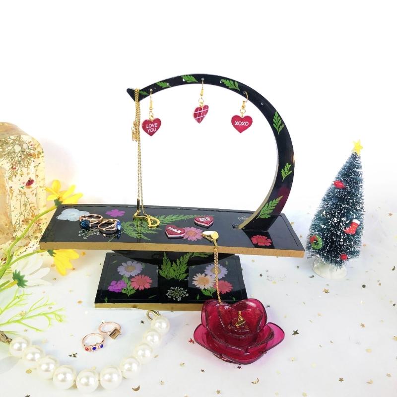 Resin Mold Silicone Plate Display Stand Mold for Enjoyable DIY Projects DIY Tool Making Mold Silicone Display Stand Mold
