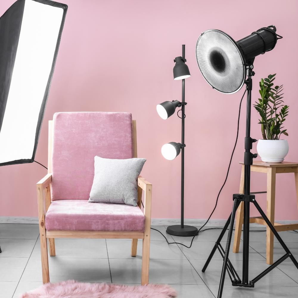 Set Of Tripods For Photographic Backgrounds, Studio Tripod, Shock Absorber, 210X200