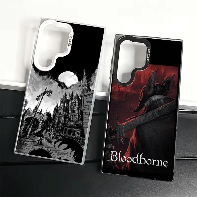 B-Bloodborne Spiel Weiche Handyhülle für Samsung Galaxy S24 S25 FE S26 Edge S23 Ultra S22 Plus S21 + Stoßfeste Hülle Rückschale