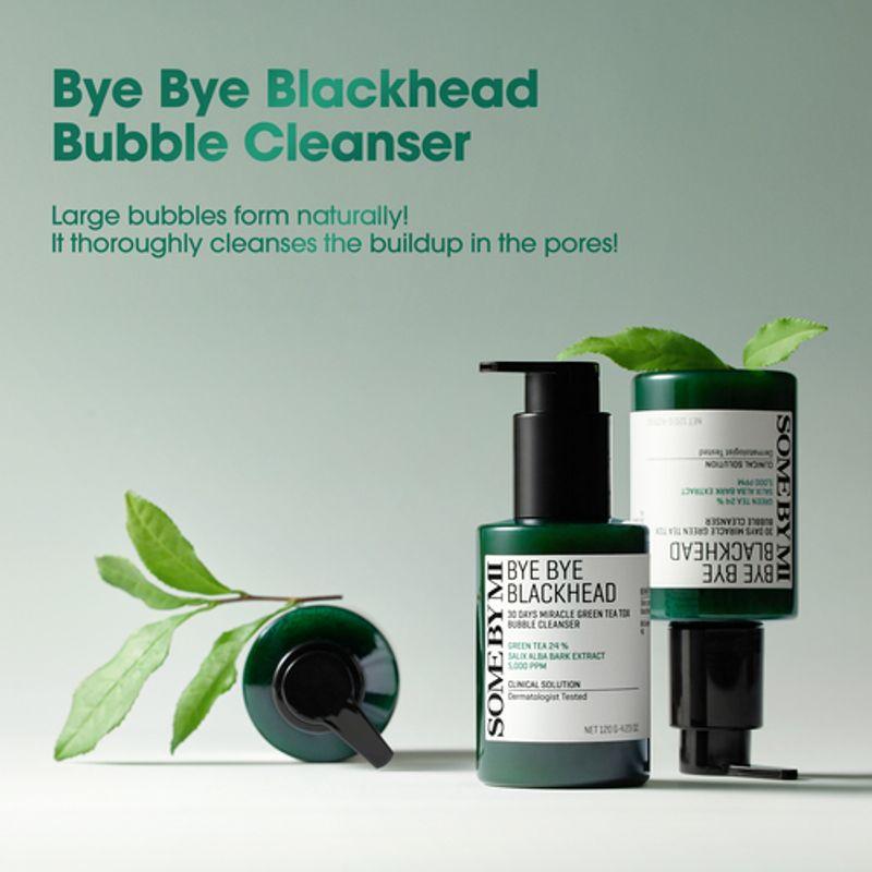 SOME BY MI Bye Bye Blackhead 30Days Miracle Green Tea Tox Bubble Cleanser 120g
