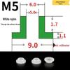 T-förmige Nylon-Dichtungsscheibe M3-M35 Gewinde Isolierabstandshalter