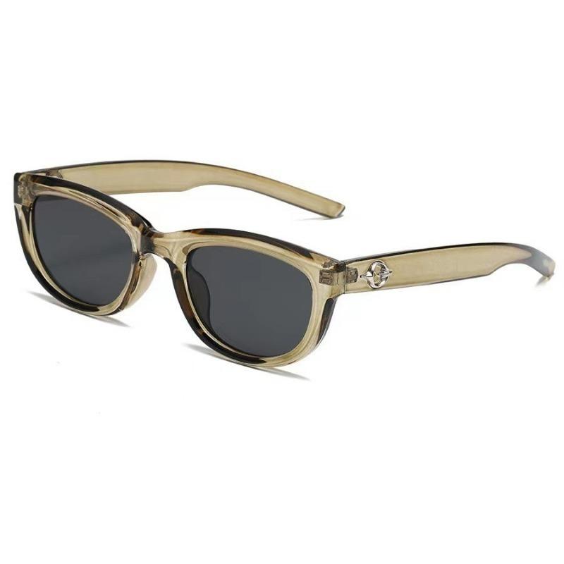 2PCS Korean Retro Ulzzang Style Oval Sunglasses for Women Vintage Shades for Women