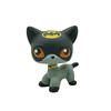 Raro Negozio di Animali lps Action Figure Stand Giocattolo Gatto Pelo Corto Vecchio Cane Originale Bassotto Pastore Alano