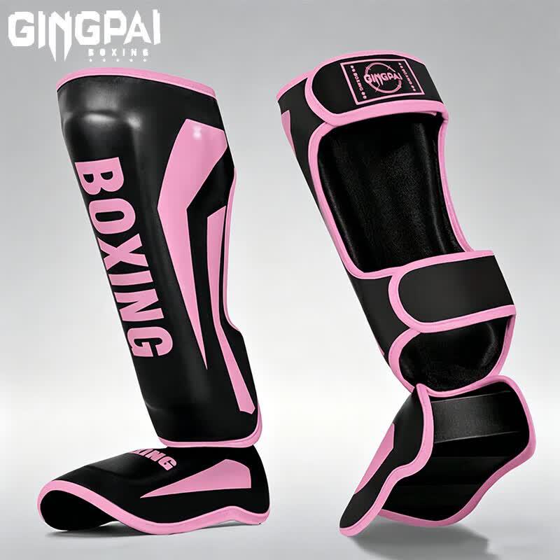 Jingpai Combat Sports Thickened Shin Guards with Ankle Protection S