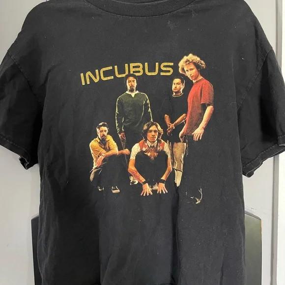 Vintage Incubus Tour 2002 Morning View Tour Black Unisex Shirt S5XL Unisex T-Shirt L