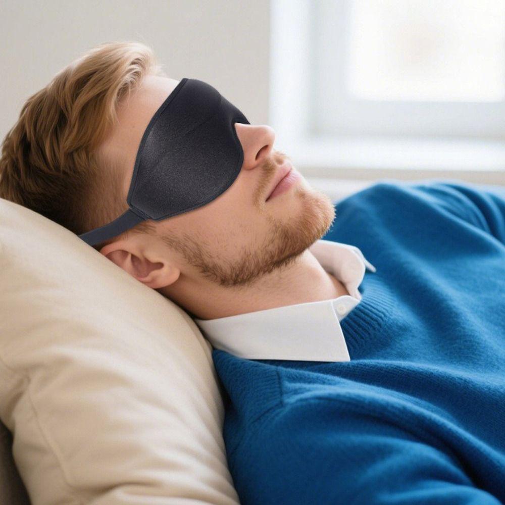Soft Blackout Eye Shade Zero Eye Pressure Sleeping Blindfold Travel Nap Eyepatch  Side Sleepers