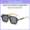Stylish Mens Square Frame Sunglasses With Pc Lenses For Sun Protection And Casual Wear
