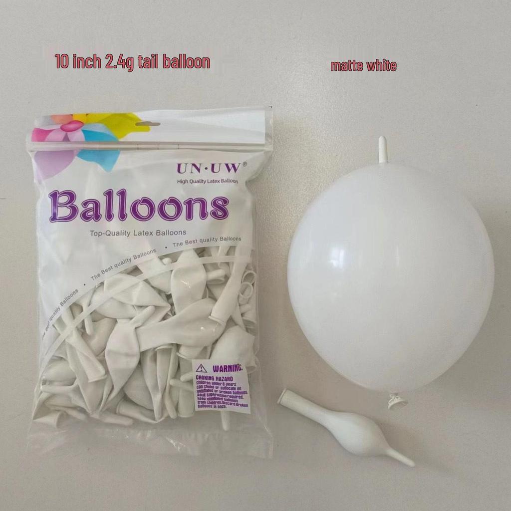 10-Inch Heart-Shaped Tail Balloon for Wedding & Party Decorations