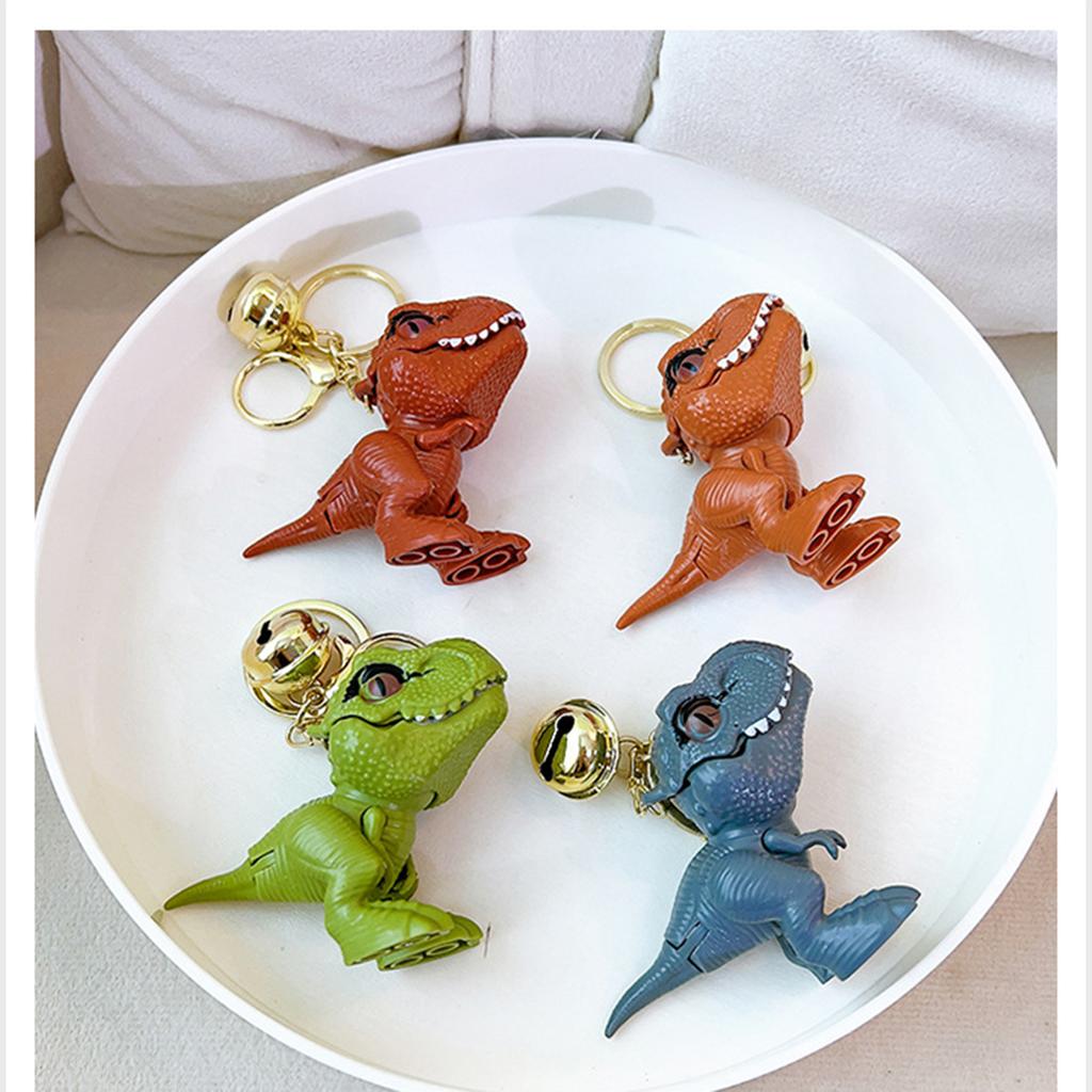 Tyrannosaurus Rex Biting A Hand Keychain - Creative Dinosaur Small Pendant for Couples' Schoolbag, A Small Gift.