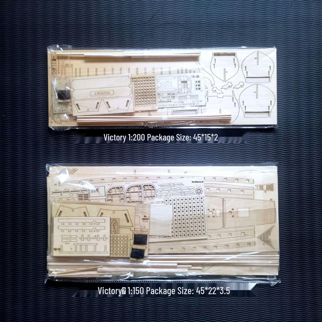 Victory Ship Model: 1:200 & 1:150 Scale Laser-Cut Wooden DIY Sail Battleship Model