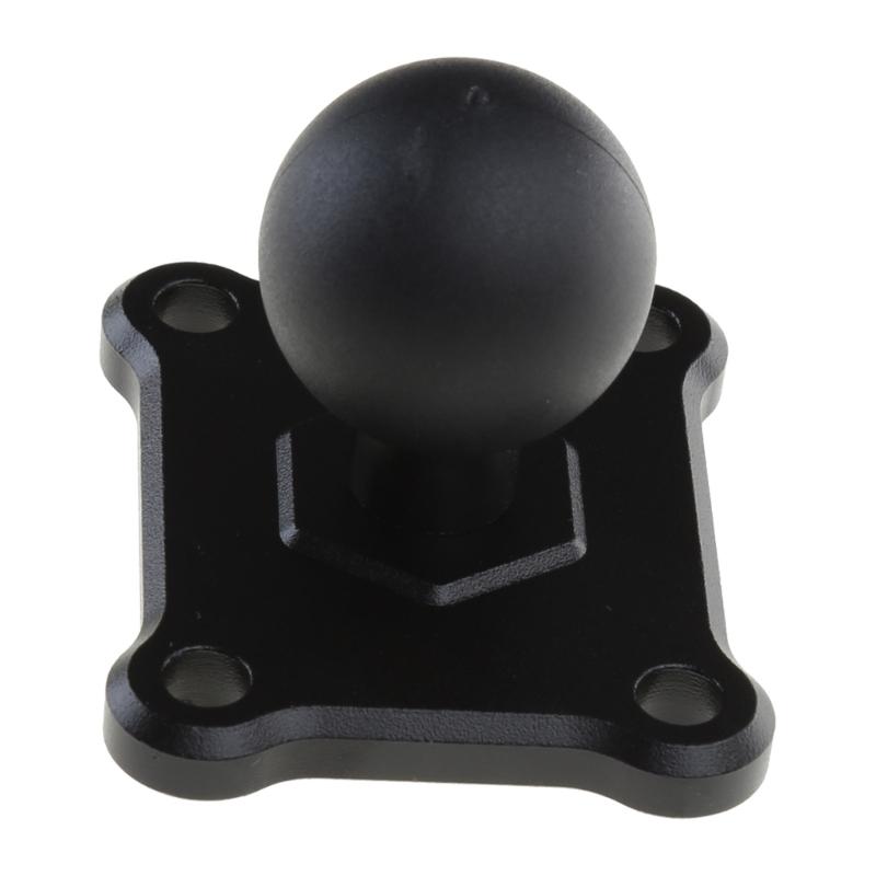 Aluminum Alloy Square Mounting Base with 1 Inch Ball for Head Mount for Zumo 400/450/500/550/660 Rider GPS for Motorcycl