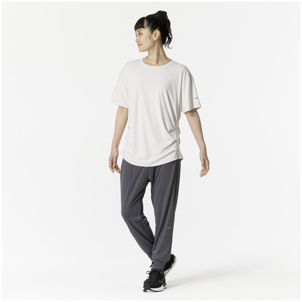 Mizuno Stretch Smooth Training Short UV White 32MAB870 Women's T-Shirt, Sleeve, Protection, Sand,