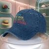 Legendary Man Myth Text Print Baseball Cap Vintage Duckbill Dad Hat Adjustable Curved Brim For Men Women