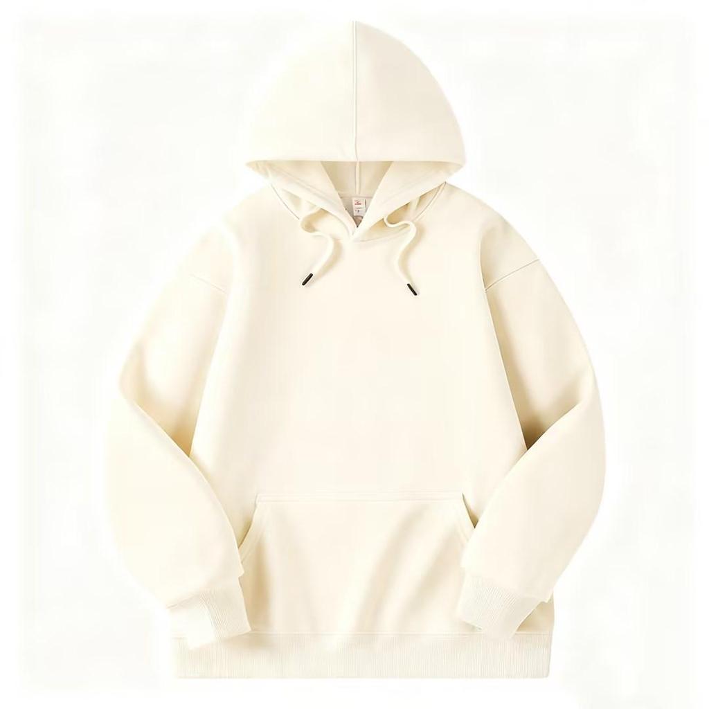 Unisex Slim Fit Hooded Sweatshirt - Warm, Casual Long Sleeve Logo Pullover for Spring & Autumn