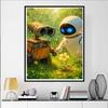 Disney Diamond Painting WALL E Eve Diamond Painting Fantasy Space Cartoon Movie Cross Stitch Embroidery Handmade Gift Home Decoration