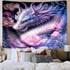 Golden Dragon Circle Tapestry Room Decoration Wall Hanging for Living Room Bedroom, dormitory, Birthday and Christmas gifts