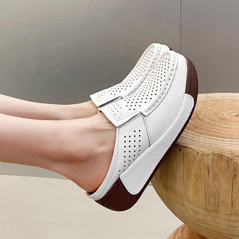 Women's Summer Casual Comfortable Sandals Thick Bottom Soft Bottom Baotou Half Slippers