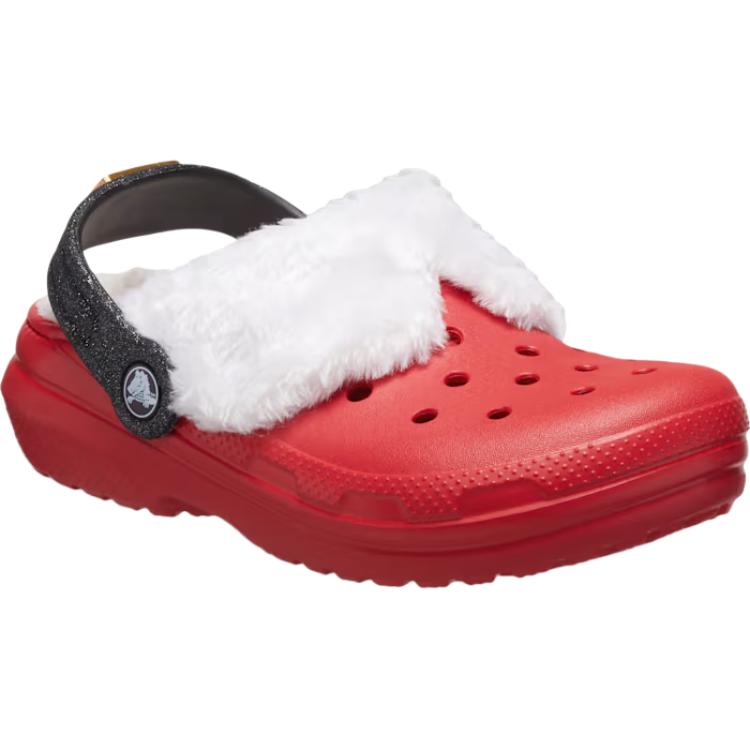 Crocs Classic Lined Soft Comfortable Durable Warm Low-Top Casual Shoes Kids Sneaker Red 210931-6WE