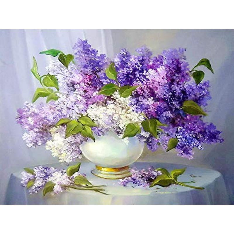 DIY Diamond Painting Flower Diamond Art Diamond Embroidery Full Round Drill Home Decor Gift