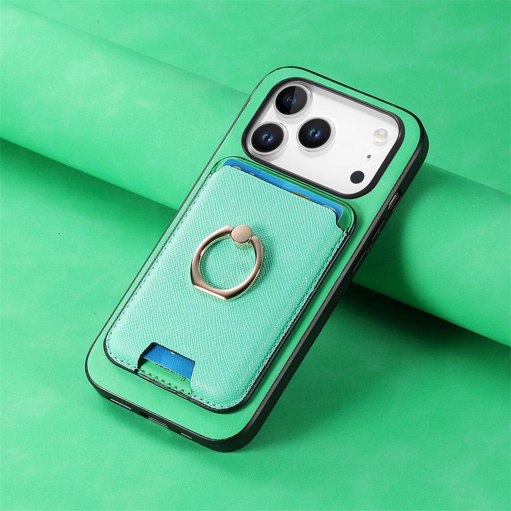 2 in 1 Detachable Card Solt Leather Wallet Case For iPhone 17 Pro Max 16 Plus 15 14 13 12 11 17air 16E SE4 Magnetic Ring Holder