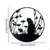 Cat Metal Wall Art Decor Artwork Decoration Hanging Ornament for Shop Above Bed