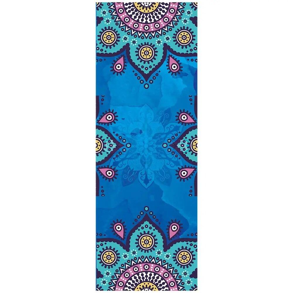 Yoga Towels Fitness Printed Microfiber Sports Travel Quick-drying Sweat-absorbent Workout Mat Cover for Pilates Gym Yoga Blanket