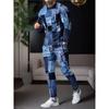 Beliebte Herren Langarm T-Shirts Hosen Set 3D Krone König Druck Herren Sportbekleidung Sommer 2025 Neuer Trainingsanzug Jogger 2-teilige Outfits