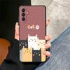 Cartoon Cute Cats Theme Soft Phone Case for Samsung A17 A37 A57 A16 A26 A36 A56 A15 A25 A35 A55 A14 A24 A34 A54 A13 A23 A33 A53