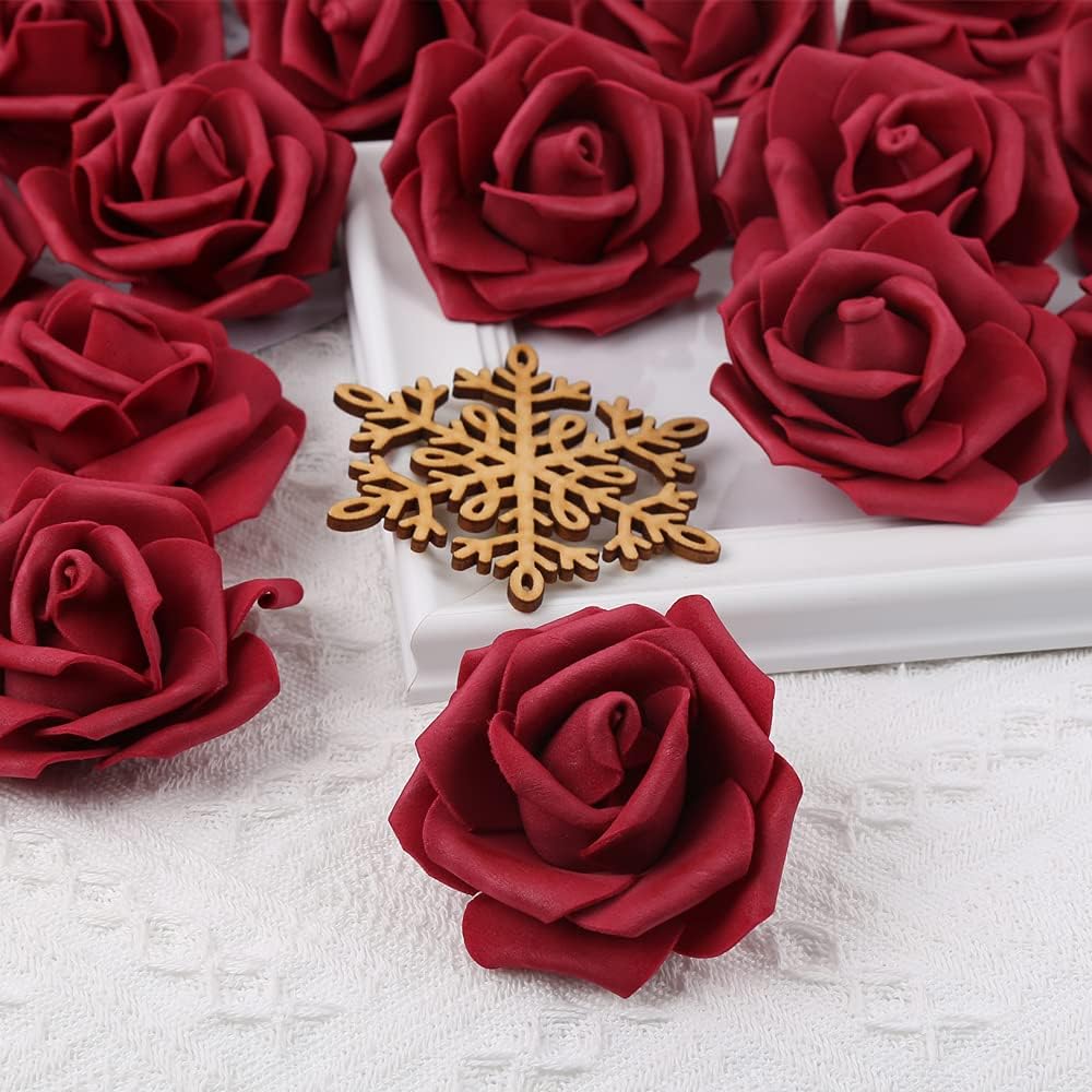 Artificial Flowers PE Foam Rose Home Room Valentine's Day Wedding Wreath Bridal Bouquet Decora DIY Gift Candy Box Outdoor Garden
