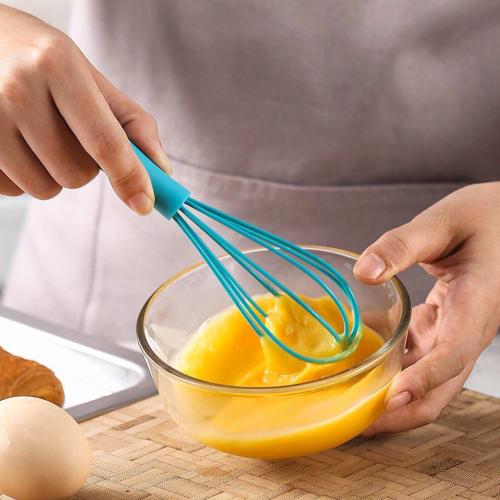Egg Whisk, Handheld Egg Beater, Kitchen Mini Silicone Handmade Egg Beater, Household Handheld Multifunctional Baking Tool, Flour Mixer, Handheld Ballo