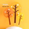 Forest Leaves Cake Topper: Apple & Coconut Tree Decor with Free Shipping