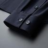 Dibinze Men's Plus Size Stretch Wrinkle-Free Embroidered Long Sleeve Shirt