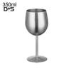 Trendshome Decor Copa de Vino Tinto de Acero Inoxidable Bar Fiesta Cerveza Jugo Bebida Copa de champán