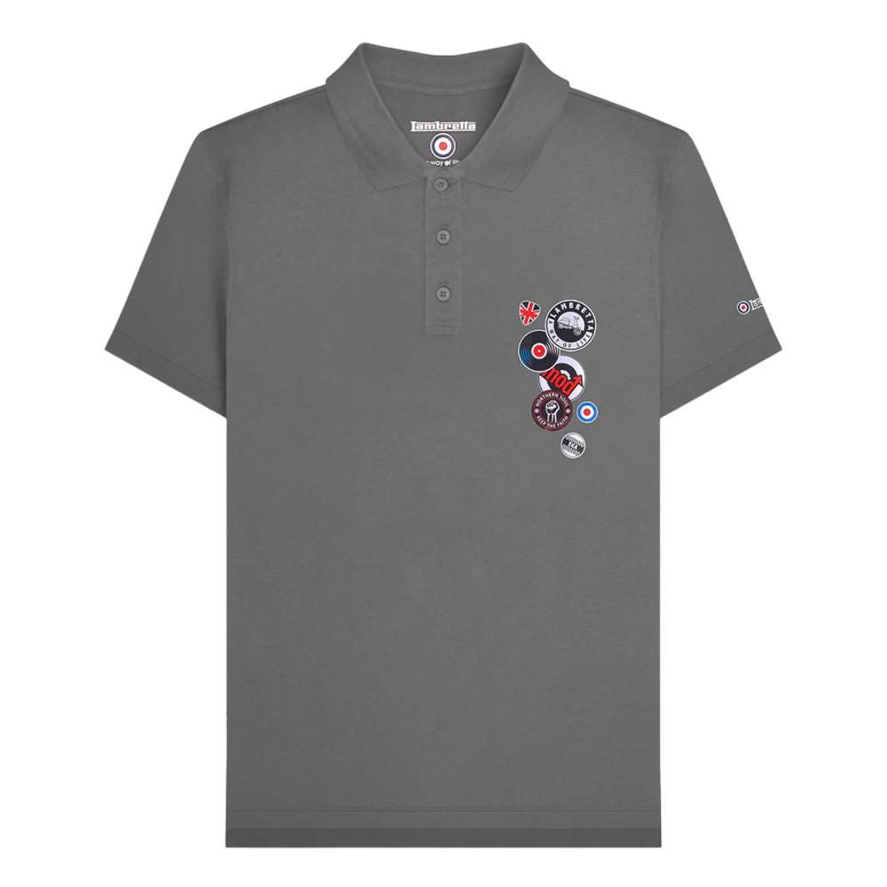 Lambretta Mens Badge Polo Shirt