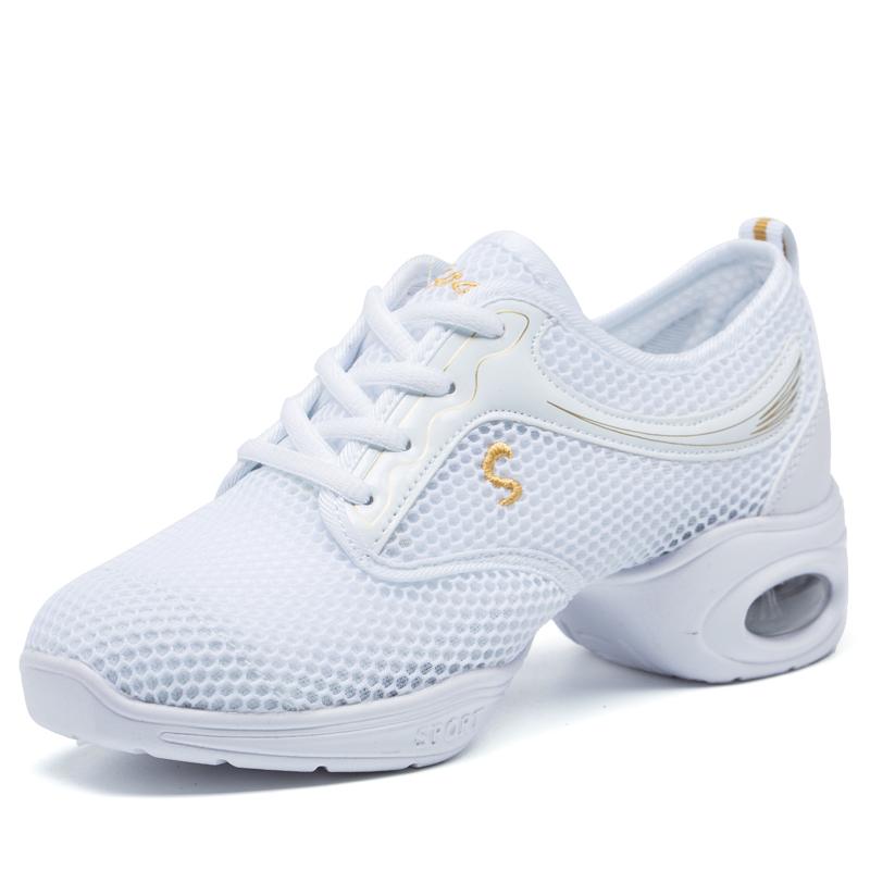 Women Air Cushion Shoes Dancing Sports Breathable Mesh Outdoor Sneakers