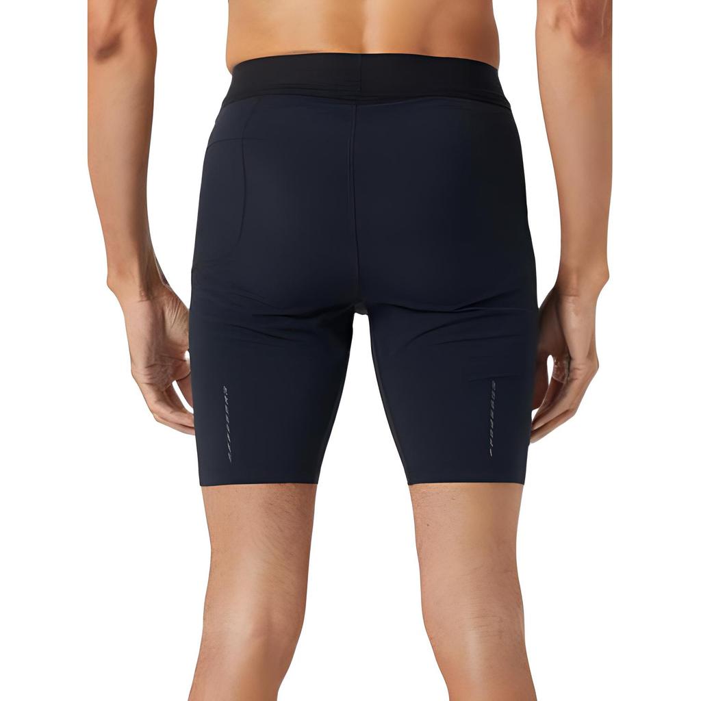 SALOMON Solid Color Breathable Three-Quarter Sports Shorts Men Shorts Deep-Black LC2189500