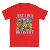 Unisex Just A Boy Who Loves Italian Brainrot T Shirt  Cotton Tops Funny Short Sleeve Round Neck Tees Classic TShirts