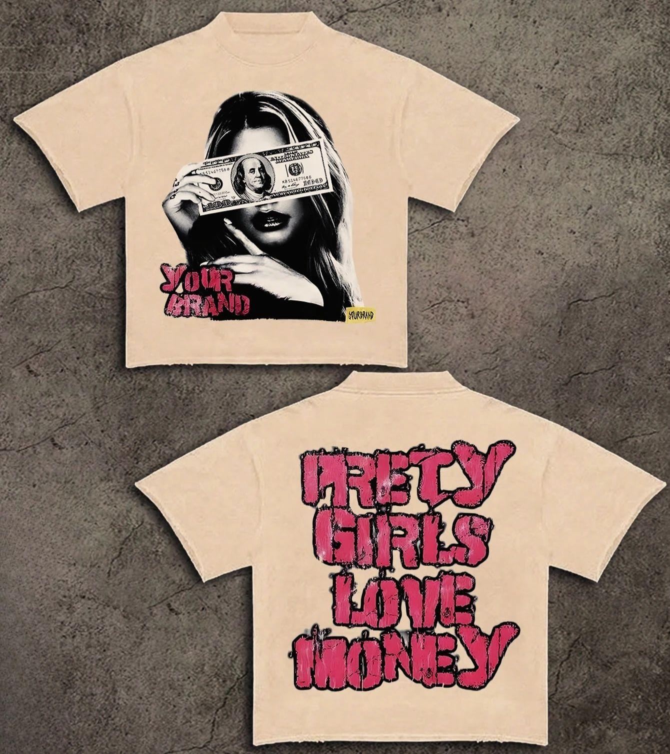 

Vintage Tee Tops Double-Sided Printing Y2k Style Big Head Print Men Women Summer Round Neck Short Sleeved Casual Cotton T-shirt 4XL